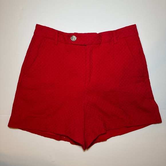 Draper James RSVP Basket Weave Shorts Size 10 - Picture 3 of 8